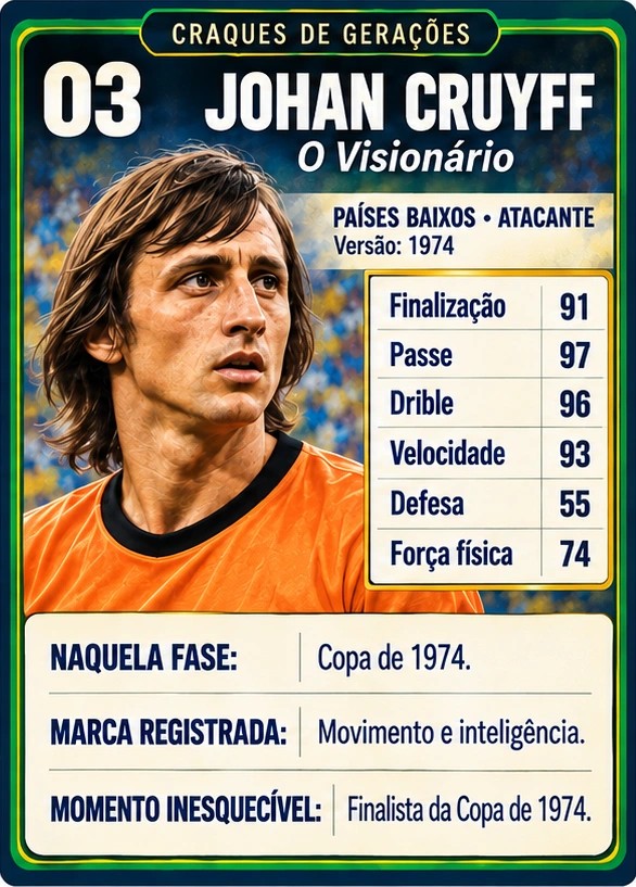 Amostra da carta de Johan Cruyff